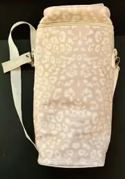 CHICO’s SNOW LEOPARD WINE BAG Insulated Cooler Adjustable Strap Picnic NWT