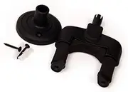 LIFKOME Guitar Hook Mount for Electric Acoustic Ukulele Mandolin Durable Black Holder with Easy Installation and Thick Support Arms for Safe Storage