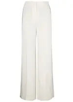 Veronica Beard Millicent Satin Trousers - White - 0 (UK4 / Xxs) 0 (UK4 / XXS)