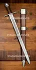 35" Hand Forged J2 Steel Battle Ready Hunting Knight Templer Long Medieval Sword