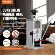 Manual Wire Stripping Machine 0.06''-1.5'' Copper Stripper with Hand Crank or Drill Powered Visible Stripping Depth Reference Portable Aluminum Frame