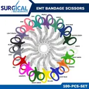 100 Pcs 7.25" Paramedic EMT Trauma Shears Scissors Set First Aid