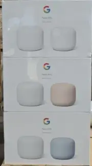 Nest Wifi Mesh Router AC2200 and 1 point with Google Assistant GA00822-US 2 pack