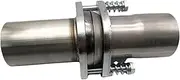 Xuanqingyi Store 2.5" OD ID StainlessSteel Exhaust Spherical Joint Spring Bolt Flange 2 Bolts