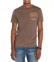 NEW MENS BUFFALO DAVID BITTON TAWINY GRAPHIC CHARCOAL T SHIRT TEE L