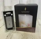 Luminara Seashell LED Candle Real Wax Flicker Battery Candle & Remote 4” X 5”