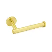 Brushed Gold Round Stainless Steel Toilet Paper Roll Tissue Holder Wall Mount