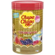150 Best of CHUPA CHUPS Lollipops Assorted Flavour Lollies Jar 1.8kg Bulk Pack