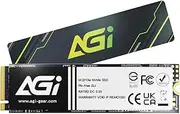 AGI AI298 4TB M.2 PCIe Gen3x4 NVMe 2280 SSD, 3D TLC NAND, DRAM Cache, Read Speed up to 2400MB/s, Compatible with Laptop and Desktop Computer (PC)