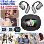 Open Ear Earphone Bluetooth Touch Screen Control Headset Phone Call HD Sound US