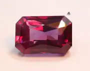 Purple Sapphire Natural Loose Gemstone 18.40 Carat Emerald Cut Genuine Color.