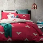 Vespa Coral Queen bed Quilt Cover Set by Logan & Mason