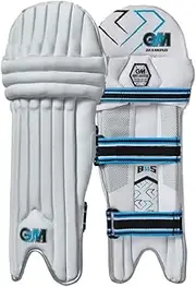 Gunn & Moore GM Cricket Batting Pads, Ben Stokes Diamond, High Density Foam & Reverse Cane, Left or Right Handed, 1 Pair, White