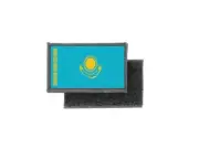 Flag patch printed badge country kazakhstan