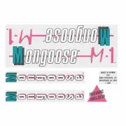 Mongoose - 1987 M1 decal set - blue frame - old school bmx
