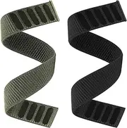 Hook and Loop Watch Band compatible with Fenix 7X/ Fenix 6X Pro/Fenix 6X/ Fenix 5X/ 5X Plus/Instinct 2X, 26mm Ultralight Sport Adjustable Wristband Strap for Enduro 2/Enduro