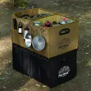Camping Storage Bag Cooking Utensil Organizer Folding Gas Tank Storage Bag for