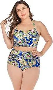 Bikini Halter Bikini Women Plus Size Bikini Two Piece Bikini Swimwear