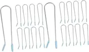 MERRYHAPY 2sets Hair Curler Roller Replacement Clips Hot Roller Clips Set U-shaped Metal for Hair Rolls 20pcs*2