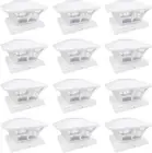 12 Pack White Outdoor Garden 6 X 6 Solar SMD LED Post Deck Cap Square Fence Ligh