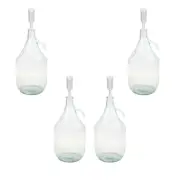 4x 5L Glass Demijohn Carboy Bottle W/ Swing Top Lid Bung Airlock 470mm Home Brew