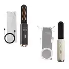 Cordless Hair Straightener Brush Curling Iron Brush for Men Travel Salon
