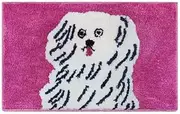 Colourful Throw Rug Machine Washable Area Rugs Irregular Shape Dorm Rug with Animal Print Fluffy Rug Hotel Balcony