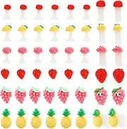 Homoyoyo Nail Art Nail Polish Toe Stretcher Toe: 24Pcs Silicone Flexible Separators Flower Art Tools Spacers for Women Finger Relaxing Cartoon Separator