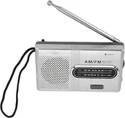 Dpofirs AM FM Battery Operated Portable Pocket Radio, Transistor Radios with Earphone Jack, Bass Speaker, 2 AA Battery Operated with Long Lasting Radio for Home Outdoor Walk/Jogging/Gym/Camping