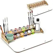 PROSCALE Paint Station Citadel Paint Stand Tabletop Citadel Colour Storage Model Paint Rack Colour Organiser for Hobby Zone Module Brush Paintstation Workshop (Table B)