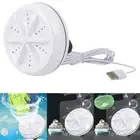 USB Mini Portable Washing Machine Ultrasonic Turbine Spin Laundry Washer Travel