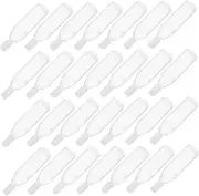 SOESFOUFU 100pcs Mini Dropper Bottles: Essential Oils Dispenser 10 Ml Plastic Leakproof Refillable Containers With White Screw Caps For Travel Home DIY Projects