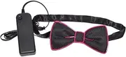 [Dickly] Light up Bow Tie Novelty Glowing Ties Luminous Necktie for Club Birthday Festival