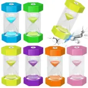 Hourglass Sand Timer, 1/3/5/10/15/30 Minutes Sand Clock Set, Acrylic Colorful...