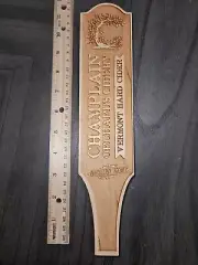 Champlain Orchards Cidery Tap Handle. Wood. Highly Detailed. Rare. 11 Inches