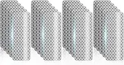 24 Pcs Super Reflection Stickers, Safety Reflective Tape for Car Bike Mailbox Helmet, Reflective Tape Outdoor Waterproof 3.15" X 1.18" (Silver White)
