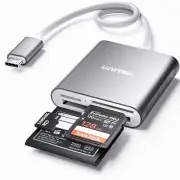 Unitek USB C SD Card Reader Aluminum 3-Slot USB 3.0 Type-C Flash Memory Card ...