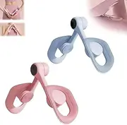 Aurora Glaze Pelvic Floor Trainer, Aurora Pelvic Floor Exerciser, Natural and Extended Lengths re 6 and 12 in, New Beautiful Legs Yoga Machine Leg Muscle Exercise (Pink+Blue,No Smart Screen)