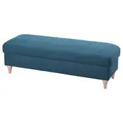 ESSEBODA bench with storage, Tallmyra/blue birch