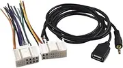 car Radio Wiring Harness Car CD DVD Harness Mp3 AUX USB Cable Adapter Plug, for Kia, for K2 K5 Sportage, for Hyundai, for IX35 Elantra