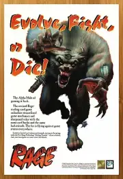 1998 Rage CCG Vintage Print Ad/Poster Werewolf TCG Trading Card Game Promo Art