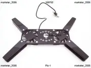 Laptop Cooling Fan Notebook Cooler Stand USB Fan Pad Foldable Portable Mini Hub
