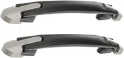 LIFKOME 2pcs Luggage Handle Replacement Luggage Part Barrettes Handle Suitcases Luggage Handle Handles with Handles Handle Handles Replacement Suitcases Belt Handles Black Plastic