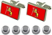 [Select Gifts] Shirt Dress Studs Vladimir City Russia Flag Cufflinks