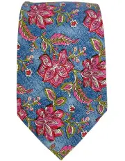 [Declic] Florence Floral Tie in Blue