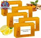 Lemon Turmeric Kojic Acid Soap, 100g, Skin Brightening, Natural Granular Formula