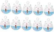 Hohopeti Cat Collar Fine Craftsmanship White Cat Bells 10pcs Bells Pendants for Decor