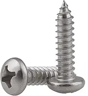 30PCS M2.2 * 5/6/8/10/12/16/20mm 304 Stainless Steel Round Head Tapping Screw Wood Screw/Crosshead Head Tapping Screws(16mm)