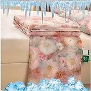 Cooling Comforter Queen Twin Size Fiber Lightweight Cool Blanket for Sleepers and Night Sweats Soft Breathable Body Double-Sided Cool-to-Touch Quilt Bedding All-Season Ice Blankets(Green,150 x 200 cm