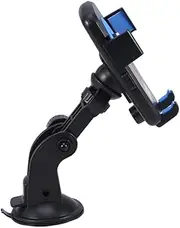 Homoyoyo Rotatable Cup Phone Holder Stand for Car Mobile Bracket for Dashboard Windshield Black Fully Vehicle Mount for
